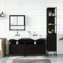 4-teiliges Badezimmermöbelset aus schwarzem Sperrholz von , Badezimmermöbel - Ref: Foro24-3214685, Preis: 246,72 €, Rabatt: %