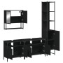 4-teiliges Badezimmermöbelset aus schwarzem Sperrholz von , Badezimmermöbel - Ref: Foro24-3214685, Preis: 250,97 €, Rabatt: %