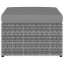Garden chair with anthracite gray synthetic rattan stool by vidaXL, Garden chairs - Ref: Foro24-48193, Price: 150,96 €, Disco...