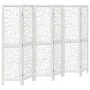 White Paulownia solid wood 6-panel dividing screen by , Room dividers - Ref: Foro24-358745, Price: 160,51 €, Discount: %