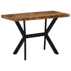 Solid mango wood dining table 110x55x75 cm by , Kitchen and dining tables - Ref: Foro24-358881, Price: 208,01 €, Discount: %