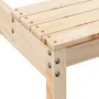 Solid pine wood picnic table 110x134x75 cm by , Garden tables - Ref: Foro24-832557, Price: 85,44 €, Discount: %