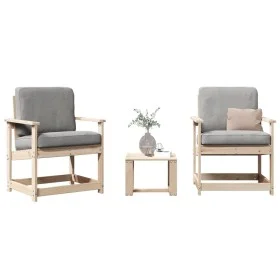 Gartenmöbel-Set 3-teilig aus massivem Kiefernholz von , Gartenstühle - Ref: Foro24-832630, Preis: 96,79 €, Rabatt: %