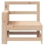 Sofá de jardín con reposabrazo mesa auxiliar madera maciza pino de , Sofás de exterior - Ref: Foro24-844878, Precio: 61,41 €,...
