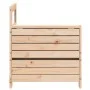 Garden sofa with armrest side table solid pine wood by , Outdoor sofas - Ref: Foro24-844878, Price: 61,42 €, Discount: %