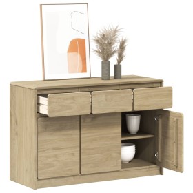 SAUDA Sideboard aus massivem eichenfarbenem Kiefernholz 114x43x75,5 cm von , Sideboards - Ref: Foro24-377601, Preis: 178,68 €...