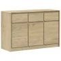 SAUDA Sideboard aus massivem eichenfarbenem Kiefernholz 114x43x75,5 cm von , Sideboards - Ref: Foro24-377601, Preis: 175,90 €...