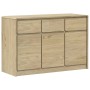SAUDA sideboard solid oak-colored pine wood 114x43x75.5 cm by , Sideboards - Ref: Foro24-377601, Price: 179,14 €, Discount: %