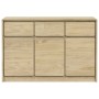 SAUDA sideboard solid oak-colored pine wood 114x43x75.5 cm by , Sideboards - Ref: Foro24-377601, Price: 179,14 €, Discount: %