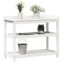 Plantagentisch mit Regalen aus weißem Kiefernholz, 108 x 45 x 86,5 cm von , Topfständer - Ref: Foro24-832438, Preis: 142,51 €...