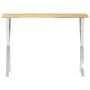 Mesa consola con borde natural madera mango maciza 105x33x76 cm