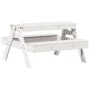 Children's picnic table solid white pine wood 88x97x52 cm by , Garden tables - Ref: Foro24-832597, Price: 82,64 €, Discount: %