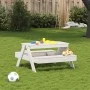 Children's picnic table solid white pine wood 88x97x52 cm by , Garden tables - Ref: Foro24-832597, Price: 82,64 €, Discount: %