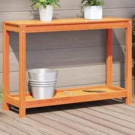 Planting table and shelf solid brown wood 108x35x75 cm by , Pot stands - Ref: Foro24-844630, Price: 89,81 €, Discount: %