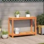 Mesa de plantación y estante madera maciza marrón 108x35x75 cm de , Soportes para macetas - Ref: Foro24-844630, Precio: 89,96...