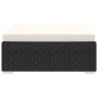 Sectional footrest with 1 unit of black synthetic rattan cushion by vidaXL, Modular outdoor sofas - Ref: Foro24-46802, Price:...