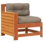 Gartensofa mit Armlehnen und Kissen aus wachsbraunem Kiefernholz von , Outdoor-Sofas - Ref: Foro24-844922, Preis: 96,16 €, Ra...
