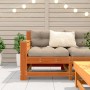 Garden sofa with armrests and wax brown pine wood cushion by , Outdoor sofas - Ref: Foro24-844922, Price: 97,04 €, Discount: %