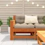 Gartensofa mit Armlehnen und Kissen aus wachsbraunem Kiefernholz von , Outdoor-Sofas - Ref: Foro24-844922, Preis: 96,16 €, Ra...