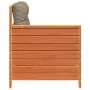 Gartensofa mit Armlehnen und Kissen aus wachsbraunem Kiefernholz von , Outdoor-Sofas - Ref: Foro24-844922, Preis: 96,16 €, Ra...