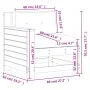 Gartensofa mit Armlehnen und Kissen aus wachsbraunem Kiefernholz von , Outdoor-Sofas - Ref: Foro24-844922, Preis: 96,16 €, Ra...