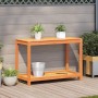 Planting table and shelf solid brown wood 108x50x75 cm by , Pot stands - Ref: Foro24-844632, Price: 73,82 €, Discount: %