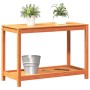 Pflanztisch und Regal aus massivem braunem Holz 108x50x75 cm von , Topfständer - Ref: Foro24-844632, Preis: 76,96 €, Rabatt: %