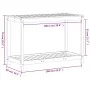 Mesa de plantación y estante madera maciza marrón 108x50x75 cm de , Soportes para macetas - Ref: Foro24-844632, Precio: 76,23...