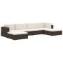 Sectional footrest with 1 unit of black synthetic rattan cushion by vidaXL, Modular outdoor sofas - Ref: Foro24-46802, Price:...