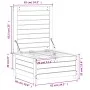 Gartenhocker mit Kissen aus massivem Douglasienholz von , Outdoor-Sofas - Ref: Foro24-844929, Preis: 103,42 €, Rabatt: %