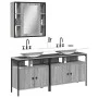 Set de muebles de baño 3 pzas madera contrachapada gris sonoma de , Muebles de baño - Ref: Foro24-3214728, Precio: 183,64 €, ...