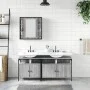 Set de muebles de baño 3 pzas madera contrachapada gris sonoma de , Muebles de baño - Ref: Foro24-3214728, Precio: 183,64 €, ...