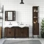 Badezimmermöbel-Set 4-teilig aus eichenbraunem Sperrholz von , Badezimmermöbel - Ref: Foro24-3214754, Preis: 267,59 €, Rabatt: %