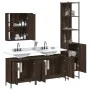 Set de muebles de baño 4 pzas madera contrachapada marrón roble de , Muebles de baño - Ref: Foro24-3214754, Precio: 267,59 €,...