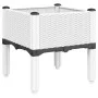 Pflanzgefäß aus weißem PP mit Beinen 40x40x42 cm von , Töpfe und Pflanzgefäße - Ref: Foro24-367889, Preis: 36,07 €, Rabatt: %