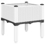 Pflanzgefäß aus weißem PP mit Beinen 40x40x42 cm von , Töpfe und Pflanzgefäße - Ref: Foro24-367889, Preis: 36,80 €, Rabatt: %