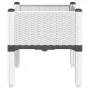 Pflanzgefäß aus weißem PP mit Beinen 40x40x42 cm von , Töpfe und Pflanzgefäße - Ref: Foro24-367889, Preis: 36,07 €, Rabatt: %