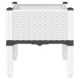 Pflanzgefäß aus weißem PP mit Beinen 40x40x42 cm von , Töpfe und Pflanzgefäße - Ref: Foro24-367889, Preis: 36,80 €, Rabatt: %