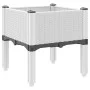 Pflanzgefäß aus weißem PP mit Beinen 40x40x42 cm von , Töpfe und Pflanzgefäße - Ref: Foro24-367889, Preis: 36,07 €, Rabatt: %