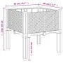 Pflanzgefäß aus weißem PP mit Beinen 40x40x42 cm von , Töpfe und Pflanzgefäße - Ref: Foro24-367889, Preis: 36,07 €, Rabatt: %