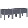 Planter with gray PP legs 120x40x42 cm by , Pots and planters - Ref: Foro24-367896, Price: 83,50 €, Discount: %