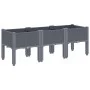 Planter with gray PP legs 120x40x42 cm by , Pots and planters - Ref: Foro24-367896, Price: 75,21 €, Discount: %