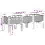 Pflanzgefäß mit grauen PP-Beinen 120x40x42 cm von , Töpfe und Pflanzgefäße - Ref: Foro24-367896, Preis: 75,21 €, Rabatt: %
