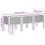 Pflanzgefäß mit grauen PP-Beinen 120x40x42 cm von , Töpfe und Pflanzgefäße - Ref: Foro24-367896, Preis: 83,50 €, Rabatt: %