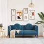 2 seater blue velvet sofa with cushions by , Sofas - Ref: Foro24-372640, Price: 243,13 €, Discount: %