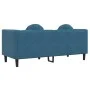 2 seater blue velvet sofa with cushions by , Sofas - Ref: Foro24-372640, Price: 243,13 €, Discount: %