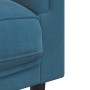 2 seater blue velvet sofa with cushions by , Sofas - Ref: Foro24-372640, Price: 246,78 €, Discount: %
