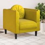 Sillón con cojín terciopelo amarillo de , Sofás - Ref: Foro24-372628, Precio: 159,45 €, Descuento: %