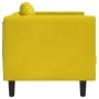 Sillón con cojín terciopelo amarillo de , Sofás - Ref: Foro24-372628, Precio: 157,12 €, Descuento: %