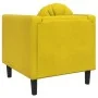 Sillón con cojín terciopelo amarillo de , Sofás - Ref: Foro24-372628, Precio: 157,12 €, Descuento: %